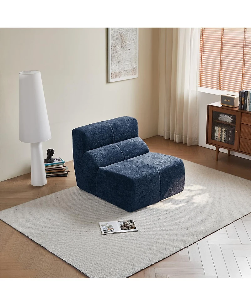 Streamdale Furniture Luxury Cloud-Soft Velvet Single Sofa Chair