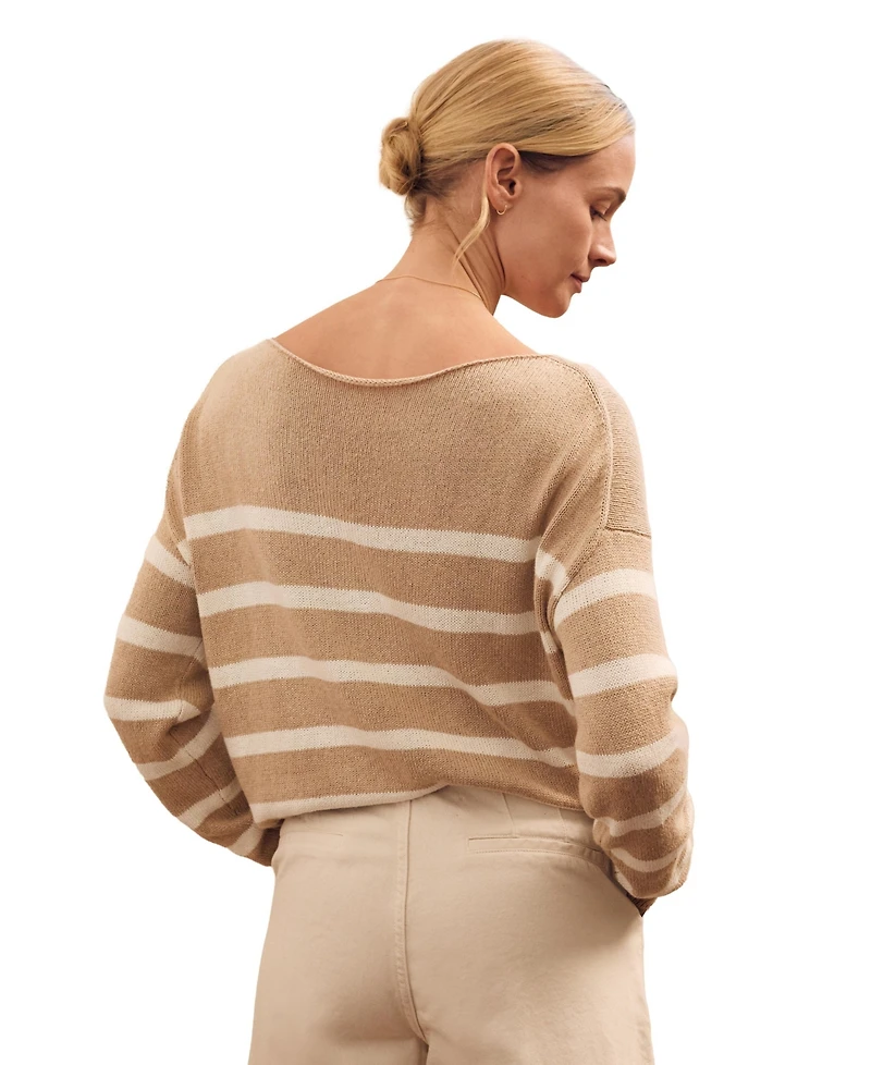 Celtic & Co. Women's Gauzy Boat Neck Sweater