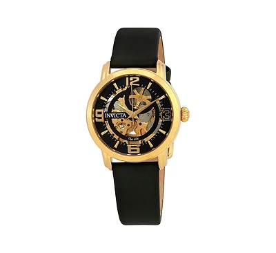 Invicta Men's 22654 Objet D Art Quartz Black Skeleton Dial Watch