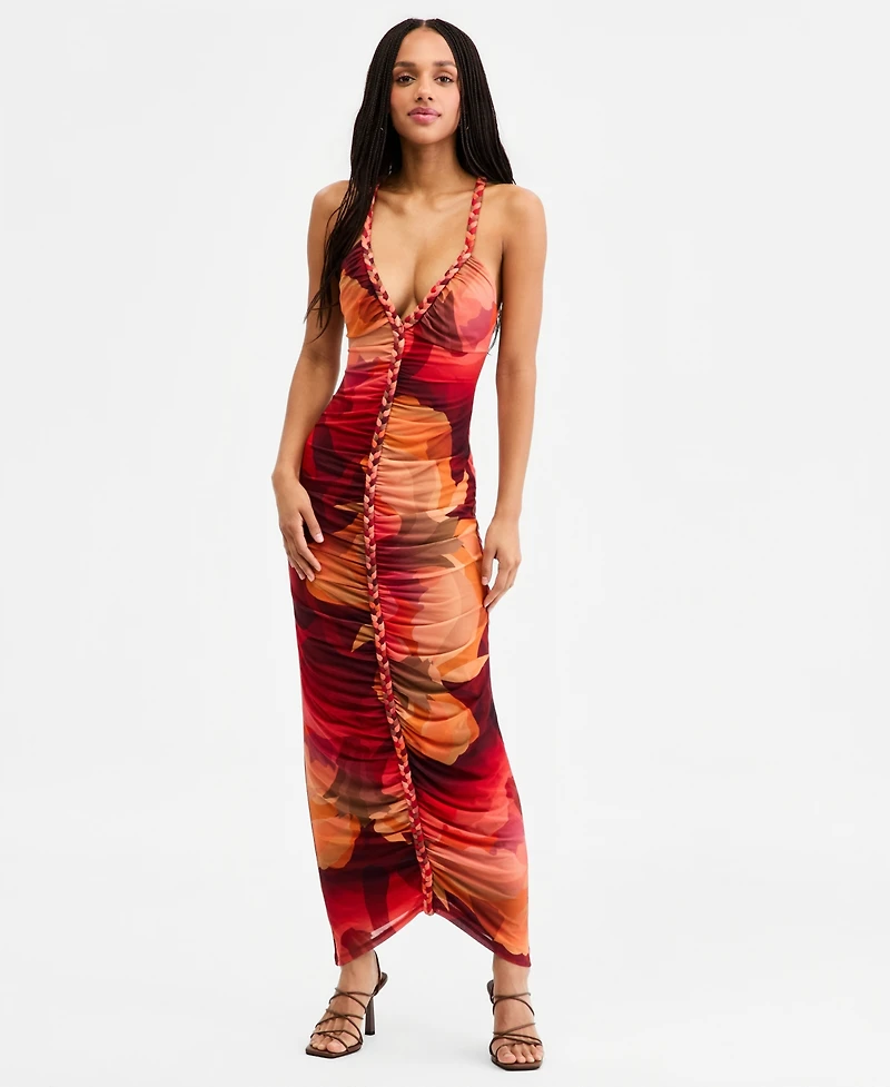 Rachel Roy Women's Thalassa Printed Mesh Dress