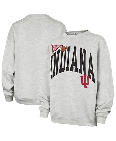'47 Brand Women's Gray Indiana Hoosiers Icon Fleece Sweatshirt