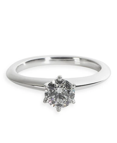 Pre-Owned Tiffany & Co 0.53 ct Round Brilliant Diamond Engagement Ring