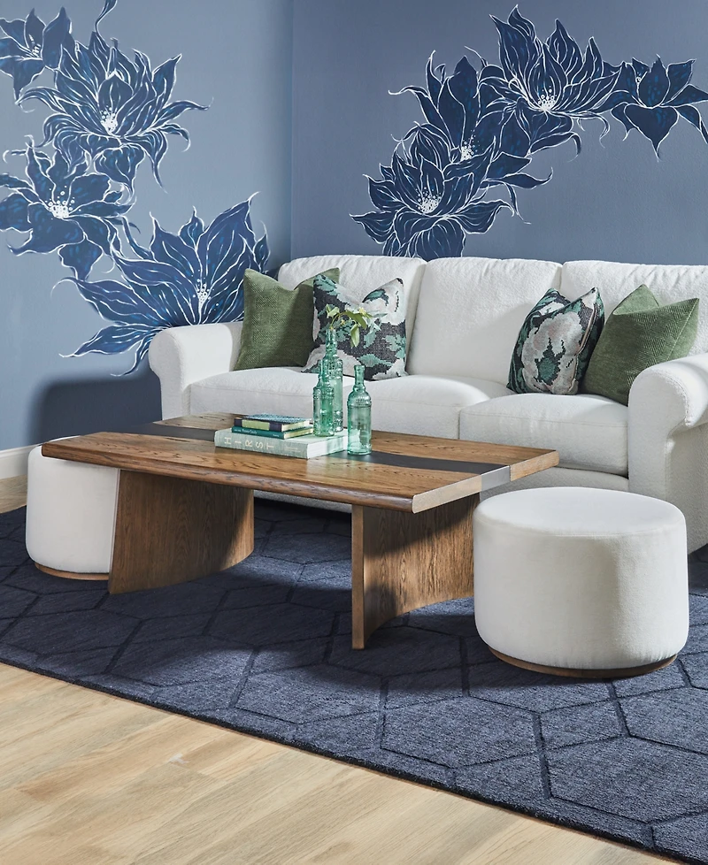 Cayden 14" Fabric Coffee Table Pouf