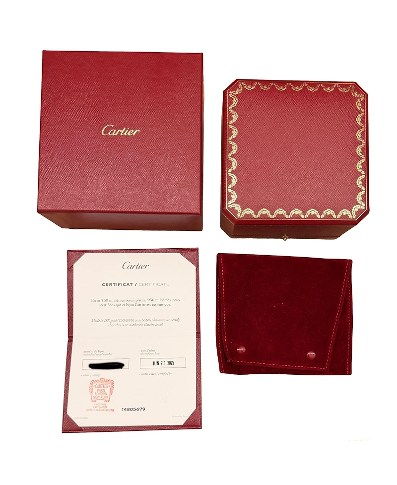 Pre-Owned Cartier Yellow Gold Diamond Small Model Love Bracelet