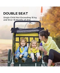 Aosom Elite Child/ Pet Three-Wheel Bicycle Cargo Trailer Blue