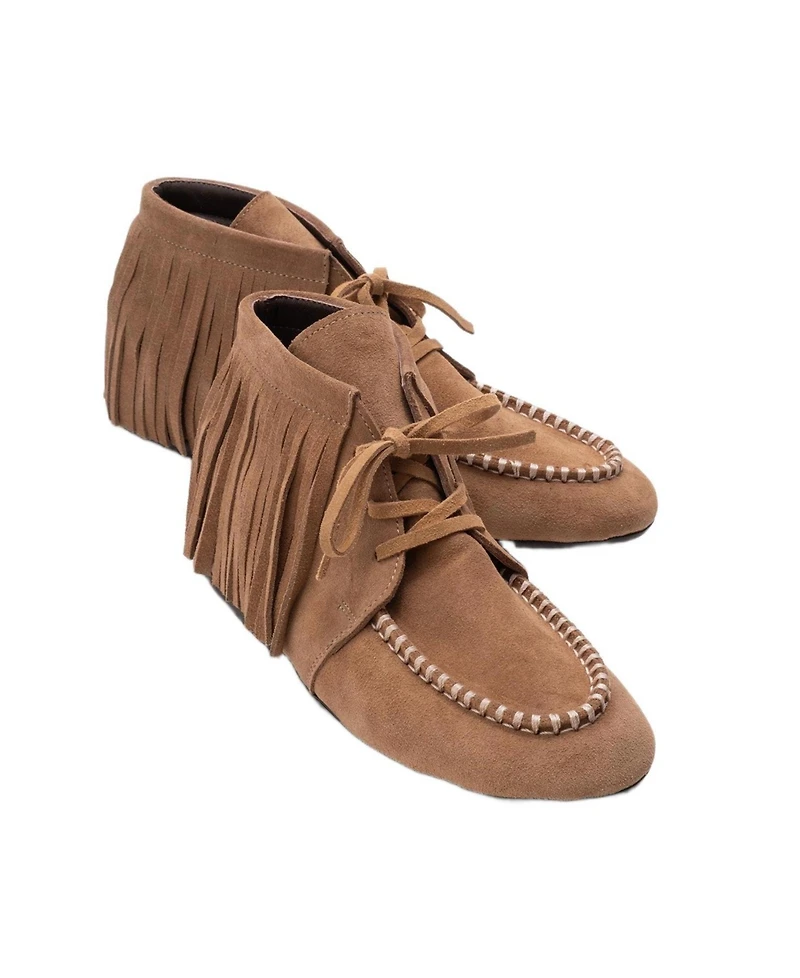Forever & Always Shoes Women's Raux Leather Ankle Boots
