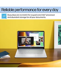 Hp Essential 14" Traditional Laptop Intel N-Series 4GB Ram Intel Graphics 128GB eMMC Storage Windows 11 Home 60Hz