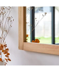 Tikamoon Solid Teak Framed Mirror Bathroom Living Room