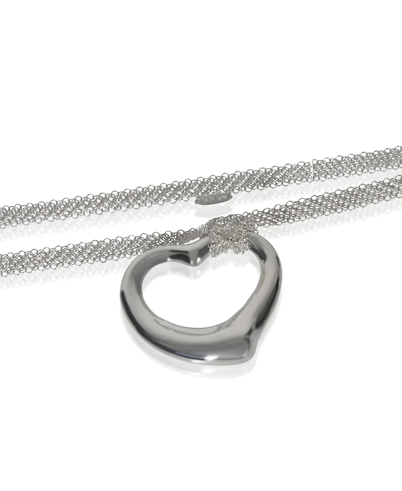 Pre-Owned Tiffany & Co Sterling Silver Open Heart Pendant