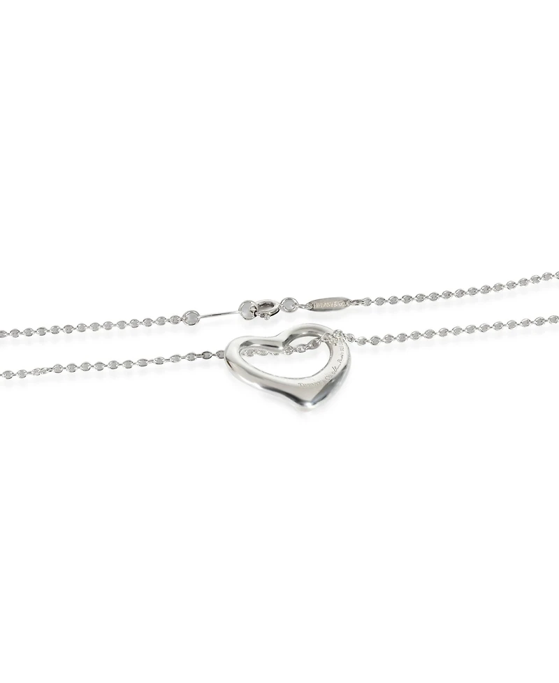 Pre-Owned Tiffany & Co Sterling Silver Elsa Peretti Open Heart Pendant