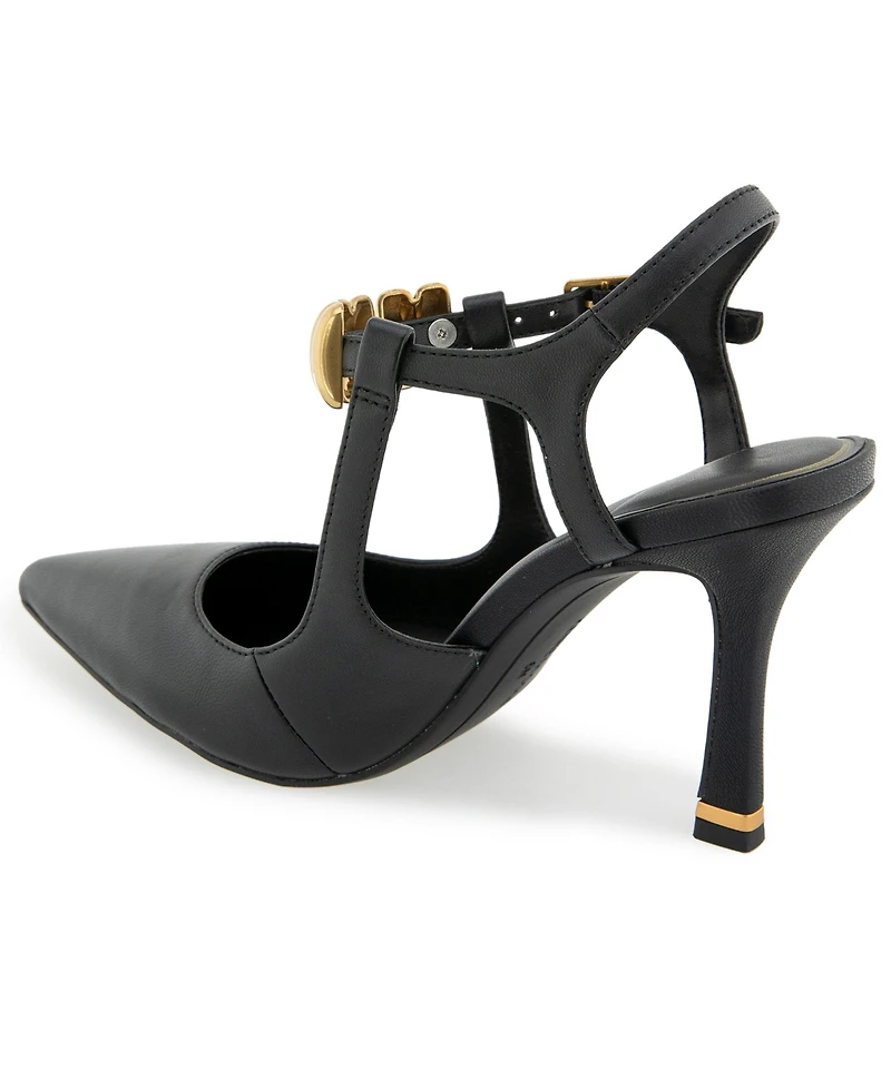 Kenneth Cole New York Women's Romi Ankle Hw Slingback Pumps