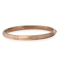 Pre-Owned Tiffany & Co Atlas Bracelet in 18k Rose Gold 0.33 Ctw
