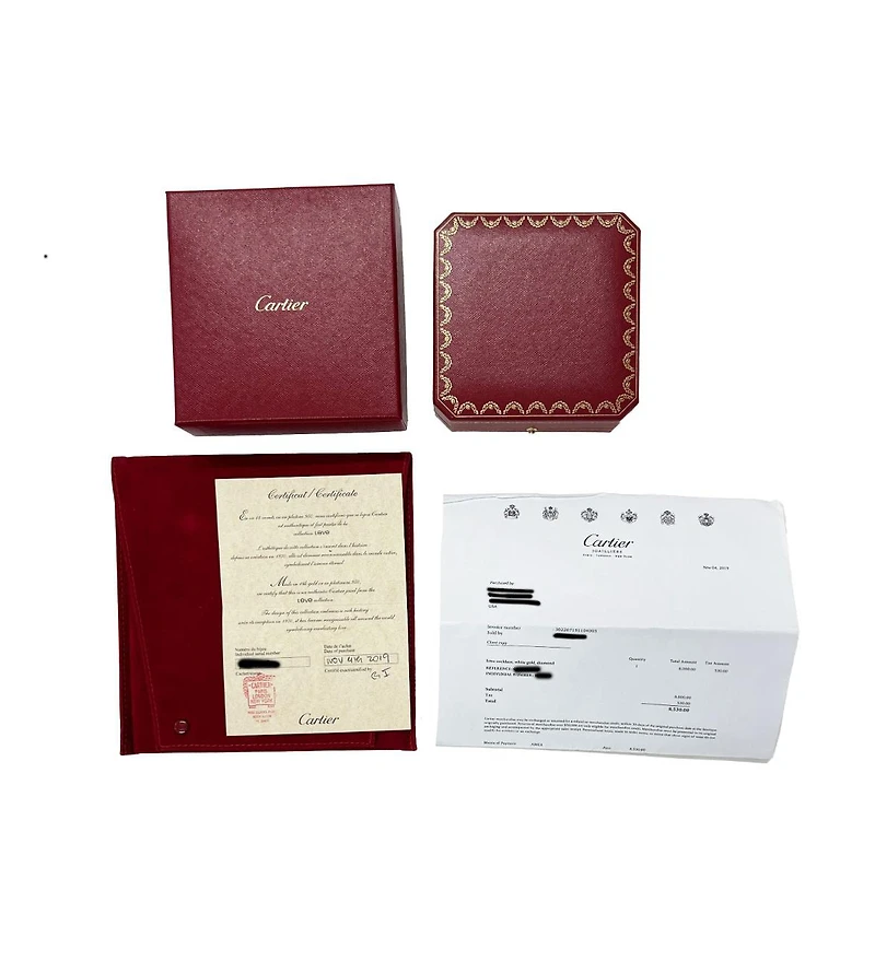 Pre-Owned Cartier Love Necklace, Diamonds (White Gold)