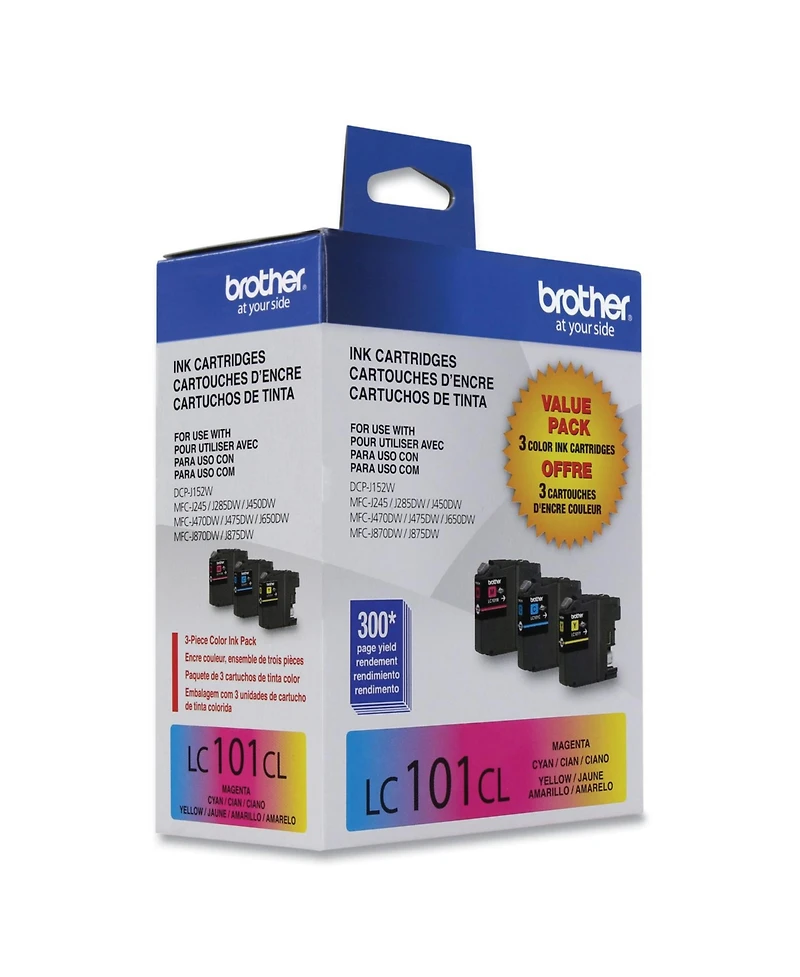 Brother Innobella Standard Yield Color Ink Cartridge Pack, Includes Cyan, Magenta and Yellow Ink Cartridges