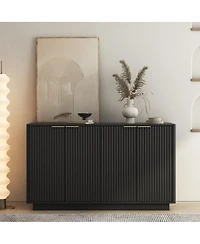 Streamdale Modern Buffet Cabinet with Storage, Fluted Sideboard, Credenza, Console Table