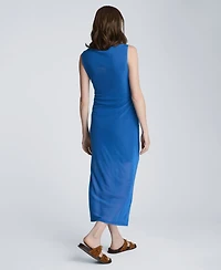 Kenneth Cole Women's Draped Detailed Modern Midi Dress
