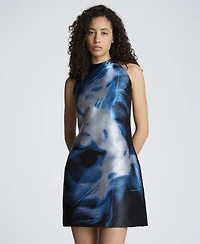 Kenneth Cole Women's Sleeveless Halter Neck Short Dress