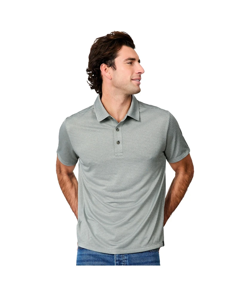 Free Country Men's Tech Jacquard Polo Shirt