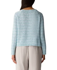 Eileen Fisher Women's Bateau Neck Textured Sweater