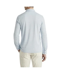 Level 7 Men's Office-Leisure Collection Dry Tech Oxford Seamless Long Sleeve Shirt