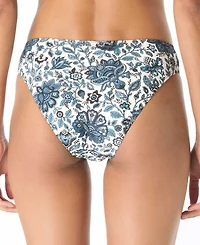 Michael Kors Women's Printed High-Leg Bikini Bottoms