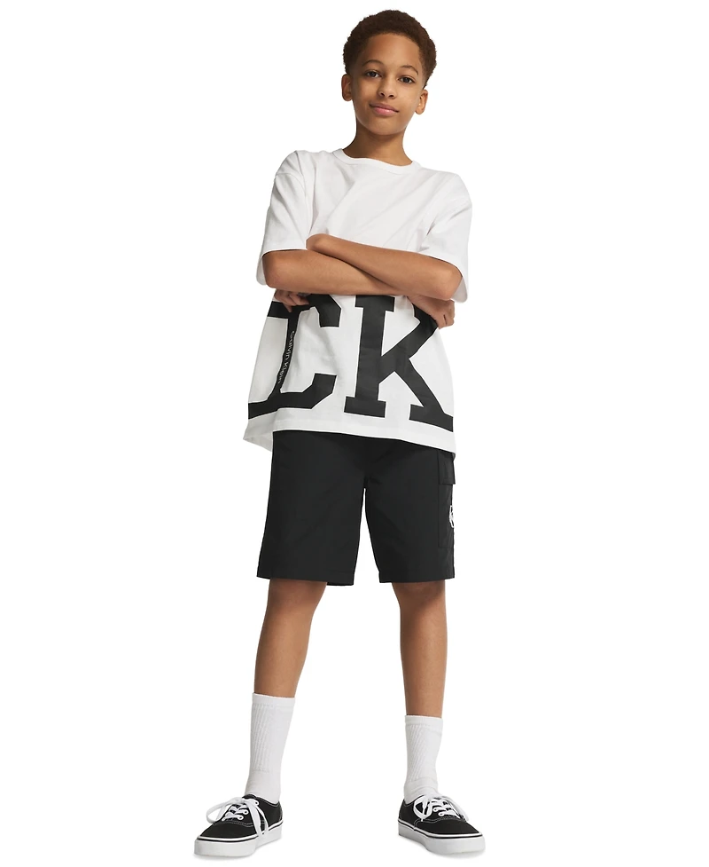 Calvin Klein Boys' 8-20 Short-Sleeve Crewneck T-Shirt