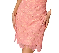 Adrianna Women's Lace V-Neck Sleeveless Dress