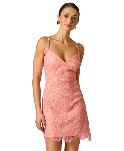 Adrianna Women's Lace V-Neck Sleeveless Dress