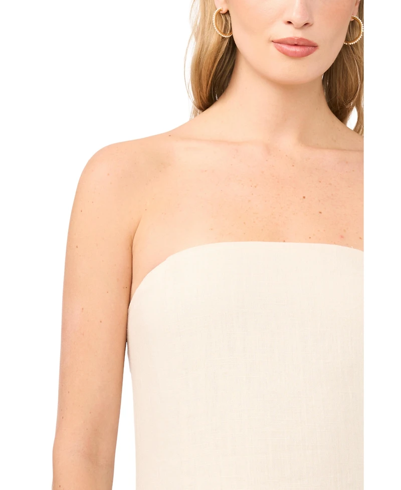 1.state Women's Strapless Midi Dress