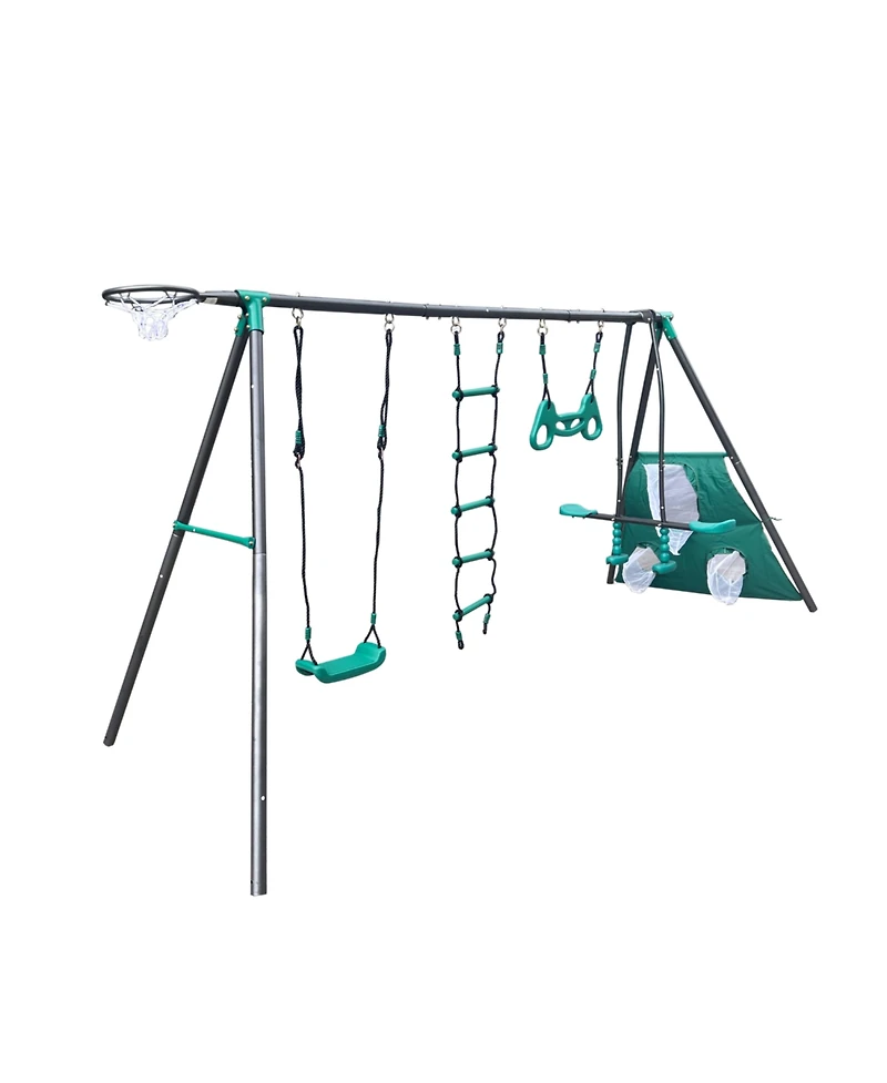 Streamdale Furniture Boys Four Swing Set Playground Paradise