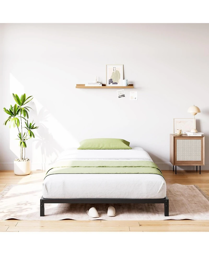 gaomon 8 Inch Metal Platform Bed Frame Heavy Duty Quiet Bed With Storage Steel Slats No Box Spring Required