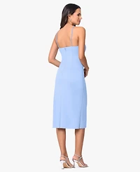 Betsy & Adam Women's Halter Neck Midi Dress