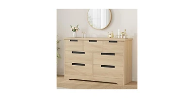 gaomon 7 Drawer Dresser for Bedroom, Dresser Organizer with Embedded Handles Design