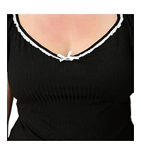 Unique Vintage Plus Sweetheart Knit Top