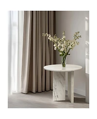 Streamdale Furniture Marble Coffee Table - Small 17.7 Inch