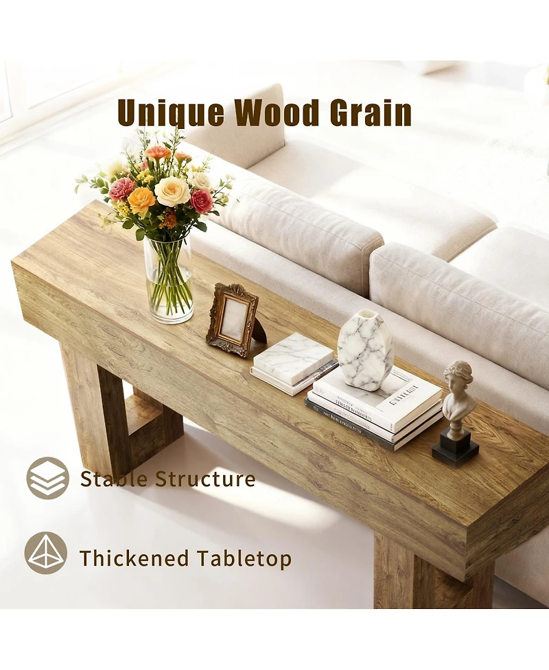 Streamdale Furniture Farmhouse Entryway Console Table with Storage