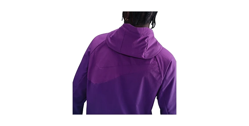 Nike Men's Purple Barcelona Awf Woven Full-Zip Jacket