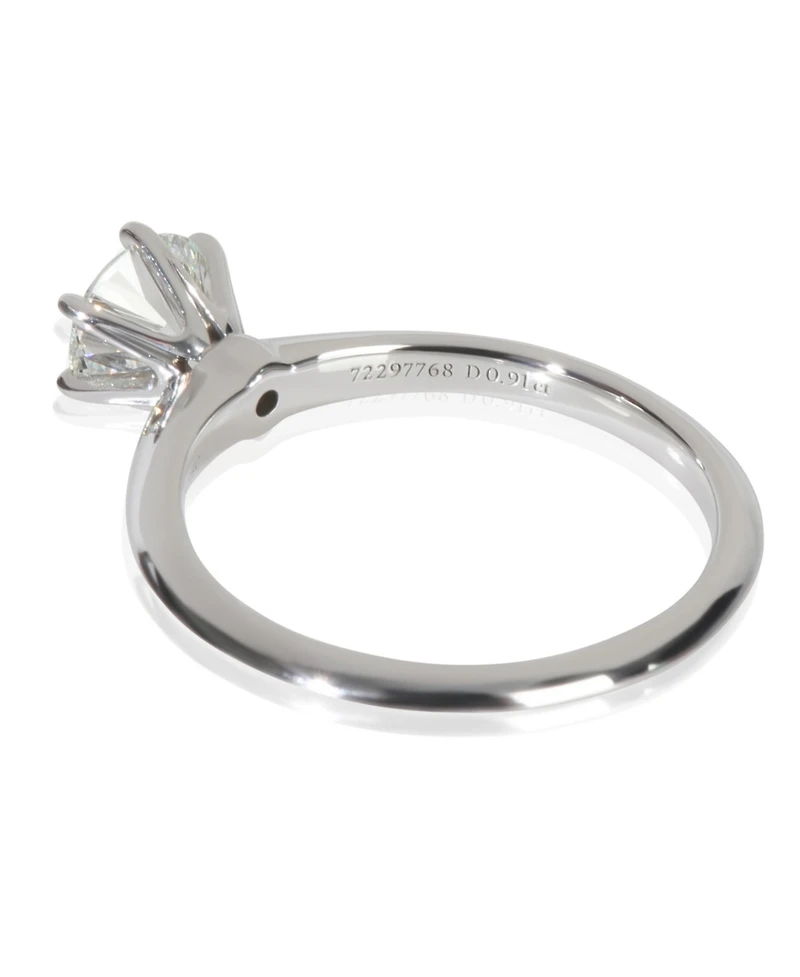 Pre-Owned Tiffany & Co 0.91 ct Round Brilliant Diamond Engagement Ring