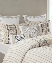 Ink+Ivy Bea Embroidered Decorative Pillow, 12" x 20"