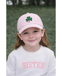 Bits & Bows Girls Little/Big Shamrock Bow Baseball Hat