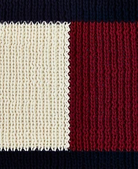 Tommy Hilfiger Rib Knit Flag Novelty Decorative Pillow, 11" x 18"