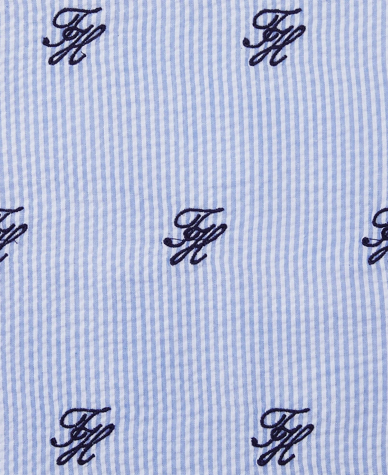 Tommy Hilfiger Riviera Monogram Square Decorative Pillow, 20" x 20"