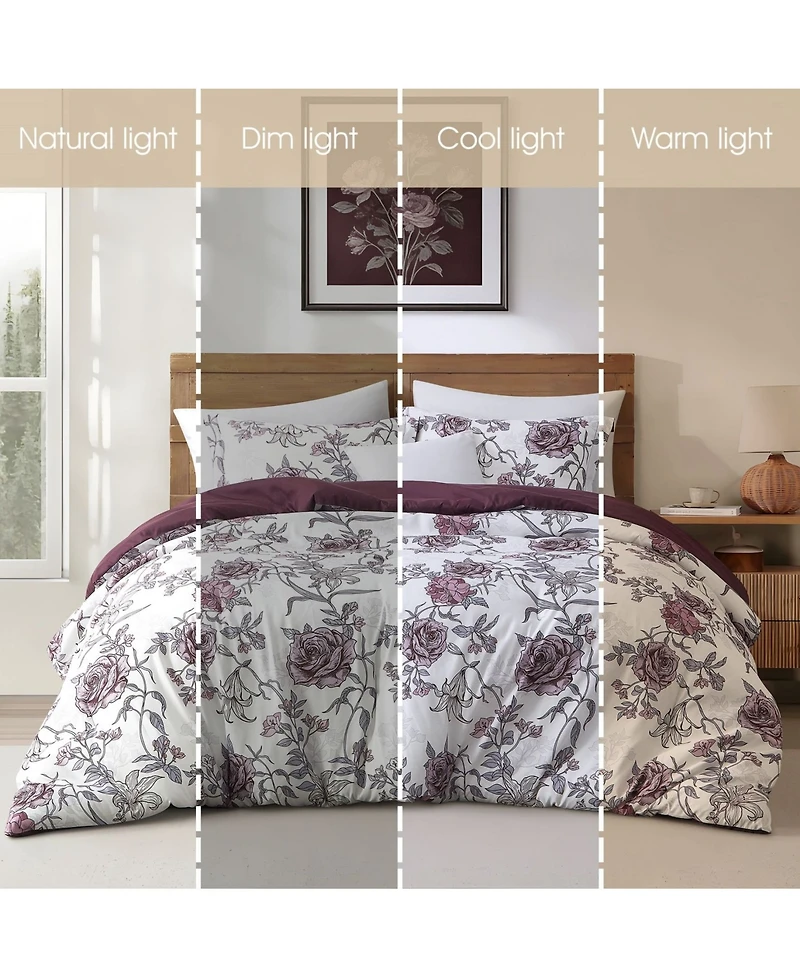 Stratford Park Rita Floral 3-Pc. Comforter Set