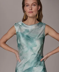 Donna Karan New York Women's Sleeveless Print Maxi Dress