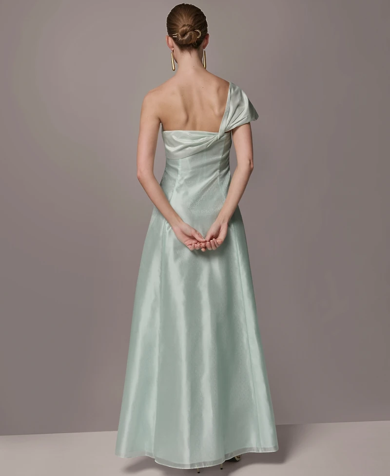 Donna Karan New York Petite One-Shoulder Ball Gown