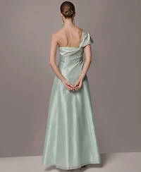 Donna Karan New York Petite One-Shoulder Ball Gown