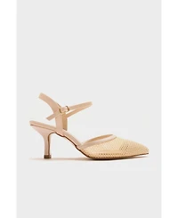 Prologue Shoes Women Chic Mesh Pointed Toe Pump