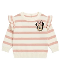 Disney Baby Girls' Minnie Character Top and Denim Pants, 2-Piece Set
