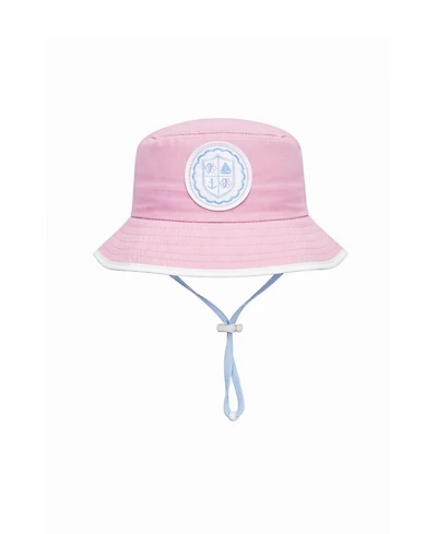 Bits & Bows Girls Little/Big Coastal Crest Bucket Hat