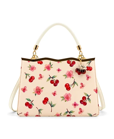 Like Dreams Cerise Top Handle Small Satchel Bag